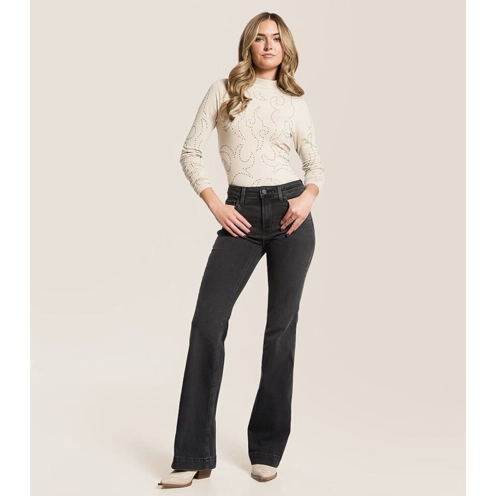 Ariat Leilani High Rise Trouser Jeans Womens 28R Winston Charcoal 10065878